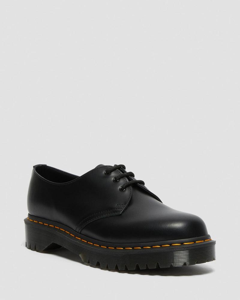 Men\'s Dr Martens 1461 Bex Smooth Leather Oxfords Shoes Black | AU 587BEX